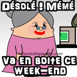 mamie avec une boite de conserve