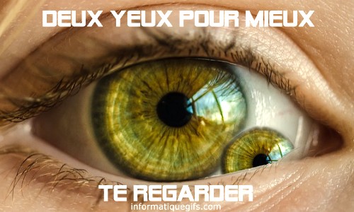 Deux yeux humain