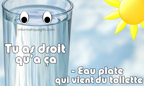 Un verre a eau avec soleil