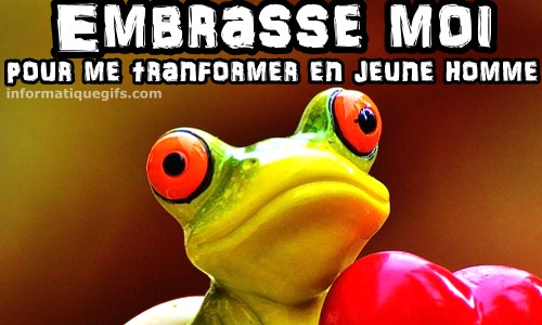 Embrasser une grenouille