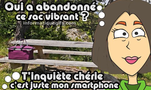 Un sac sur un banc et une jeune femme