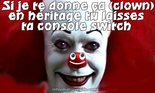 Le clown ça gripsou