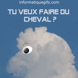 Nuage et cheval blanc