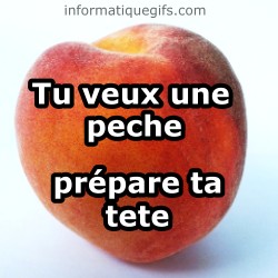 Une peche fruit