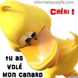 petit canard jaune 3D