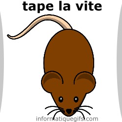 une souris sur ton ecran