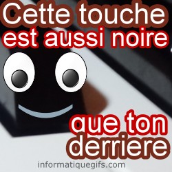 Touche noir du clavier