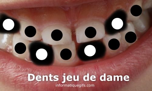 Jeu de dame et bouche