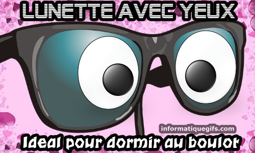 Une paire de lunette avec des yeux