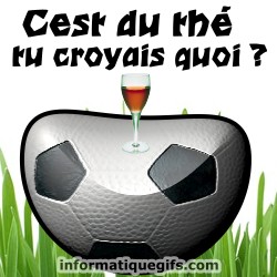 Ballon et verre de the