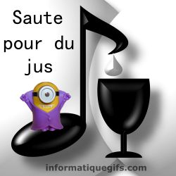 Mignon sur une note de musique