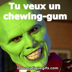 chewing gum the mask