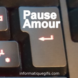 Bouton pause clavier informatique