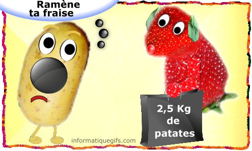 Ramene ta fraise avec patate