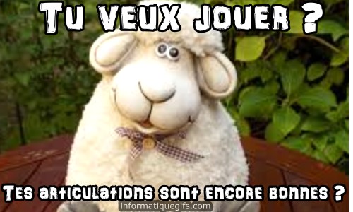 Un beau mouton anglais et rigolo