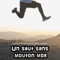 Une personne qui saute