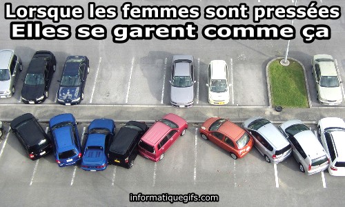 Parking avec des voitures