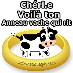 Une vache et une bague Or