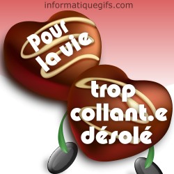 Un coeur en chocolat pour la vie