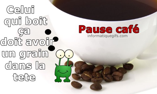 Une tasse de café avec grain