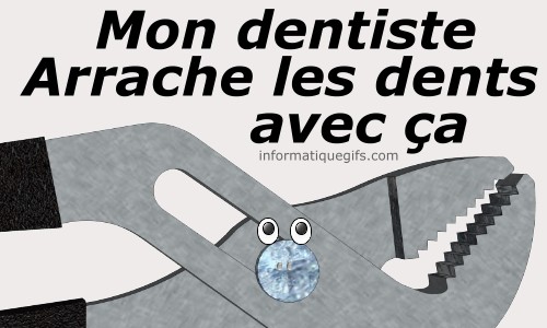 Une pince pour arracher les dents