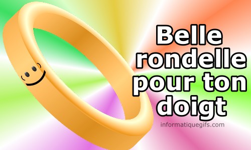 Une bague en Or pour le mariage