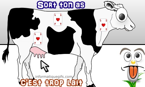 vache a lait avec carte as