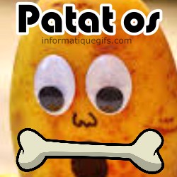 Une patate et un Os squelette