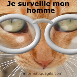 femme qui surveille son homme