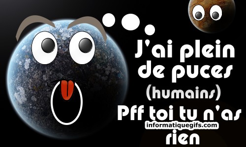 Humour planete terre avec mars