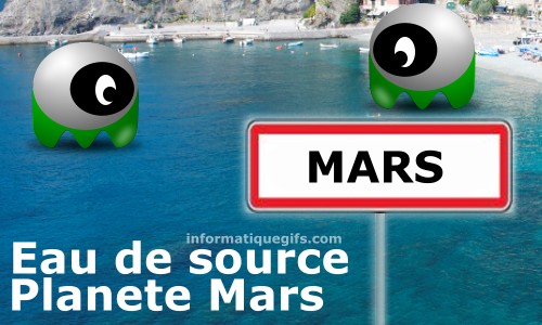 humour eau de source sur mars