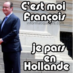 François Hollande en vacances