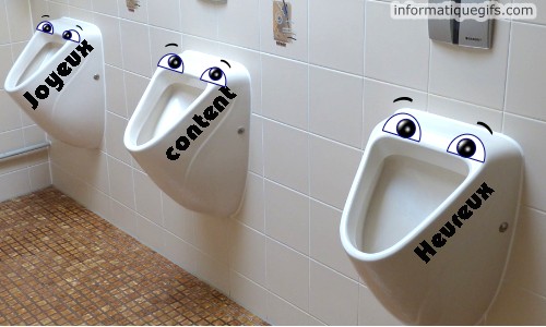 Toilette public humour