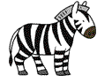 Gif zebre noir et blanc