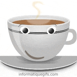 tasse de cafe souriante