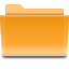 Icone dossier orange