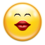 icone smiley bisou