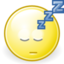 icone smiley dormir