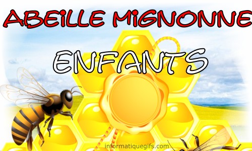 Abeille enfant et mignonne