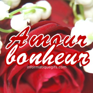 Photo brin de muguet avec jolie rose rouge