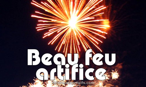 beau feu artifice