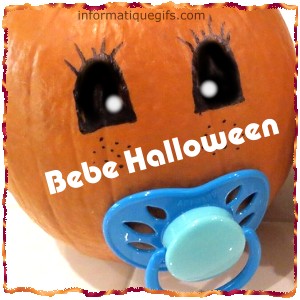 un petit bebe citrouille halloween