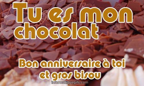 Image gateau au chocolat pour anniversaire