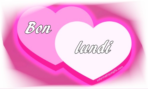 photo coeur avec message bon lundi