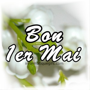 Du muguet avec bon premier mai