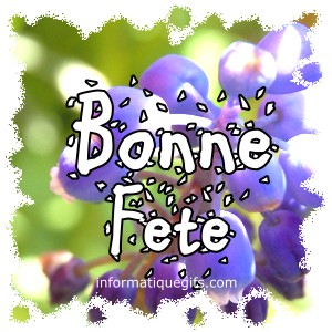 photo bonne fete avec fleur