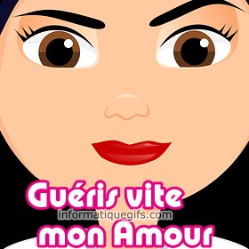 image femme gueris vite mon amour