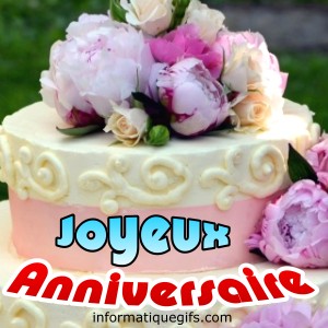 image gateau anniversaire mariage