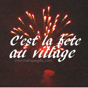 village feu artifice du 14 juillet