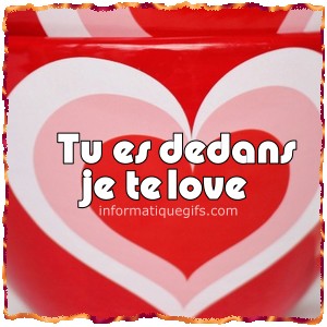 Un grand coeur avec message love